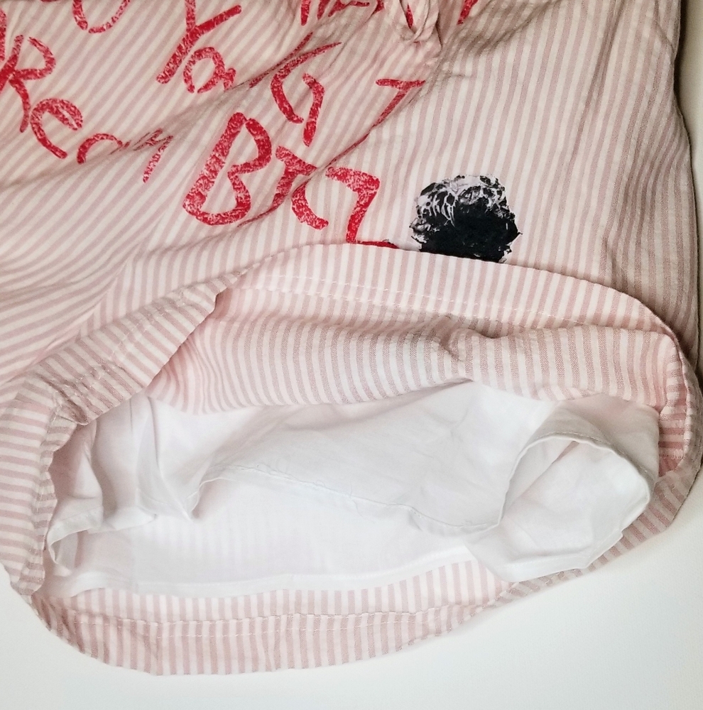GUESS X BRANDALISED BANKSY COLAB Dream Big Stripe Shorts - Picture 11 of 14